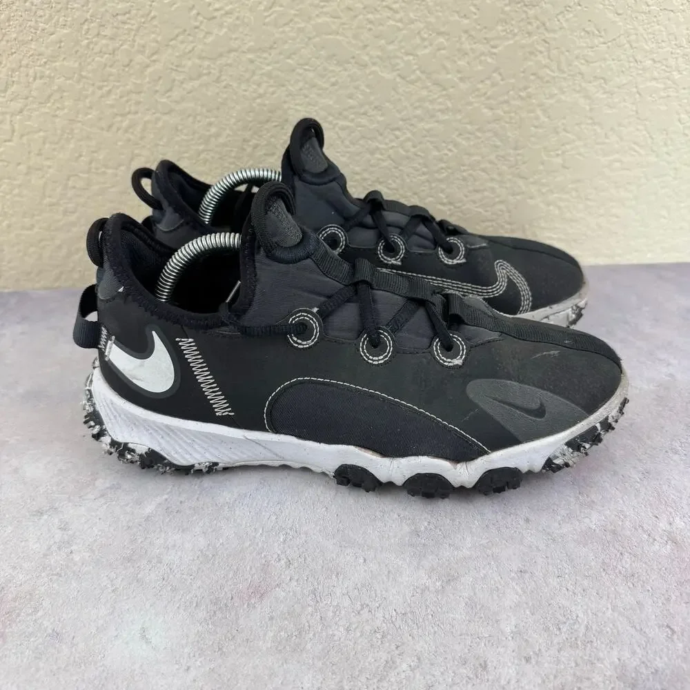 Nike Future Field Black White Turf Baseball Shoes DJ6949-002 Youth 5.5Y